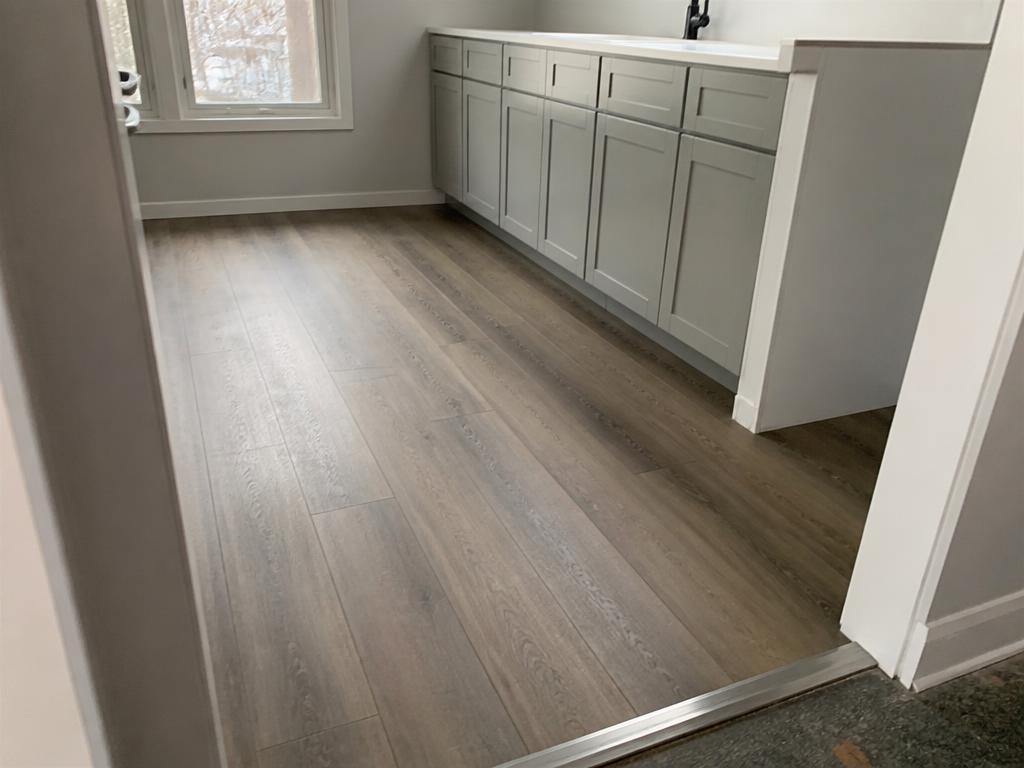Vinyl (LVP/LVT) flooring installed in a home